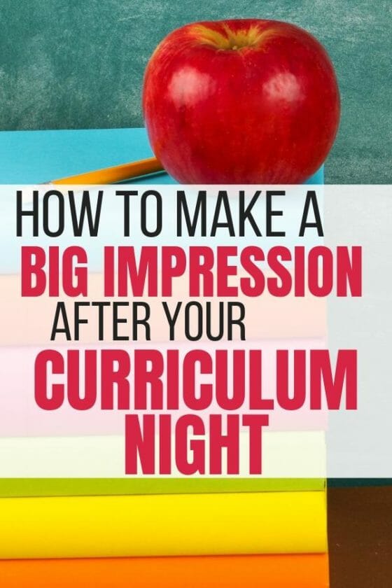 How to make a big impression during Open House back to school night,open house,curriculum night,how to prepare for back to school night as a teacher