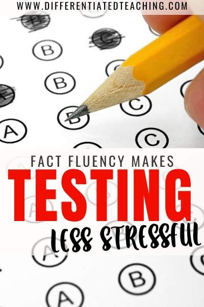 Fact Fluency Reduces Testing Stress math fact fluency