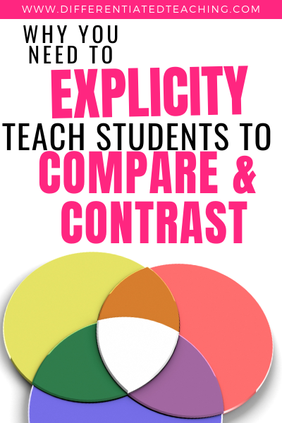 Why Teach Compare and COntrast compare and contrast