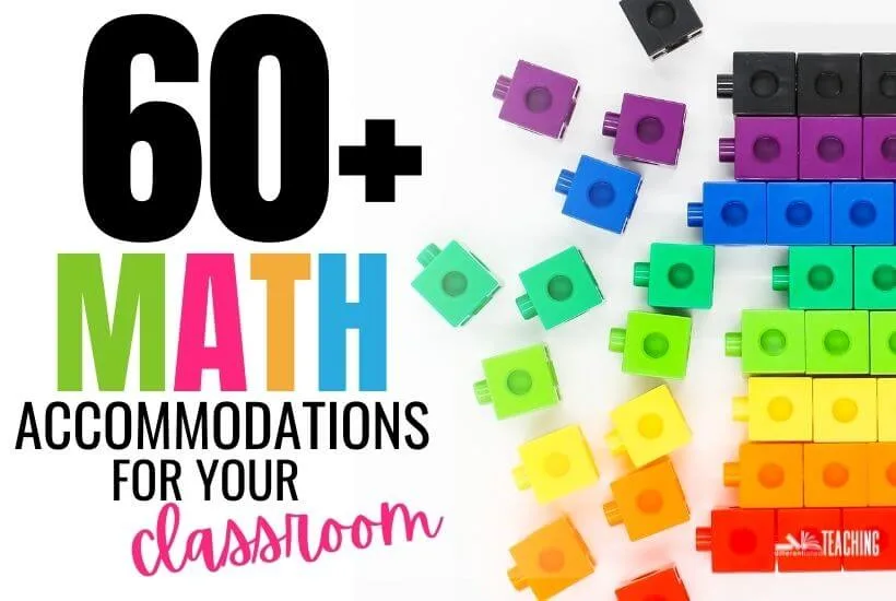 60 Math Accommodations math accommodations